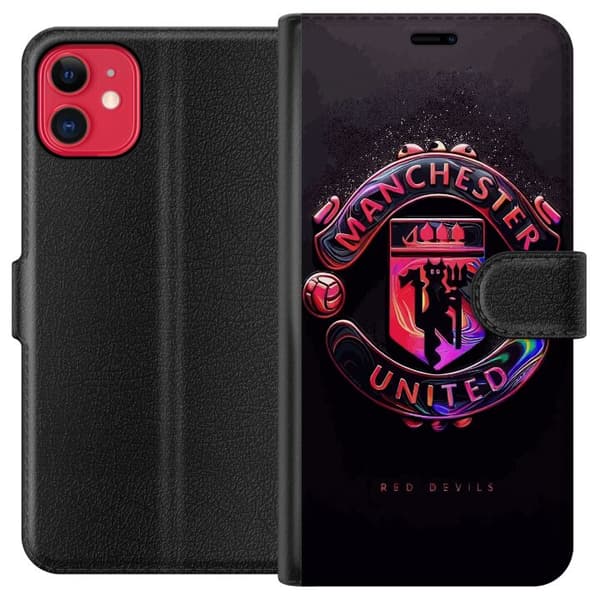 Kompatibel Tegnebogsetui til Apple iPhone 11 Manchester United