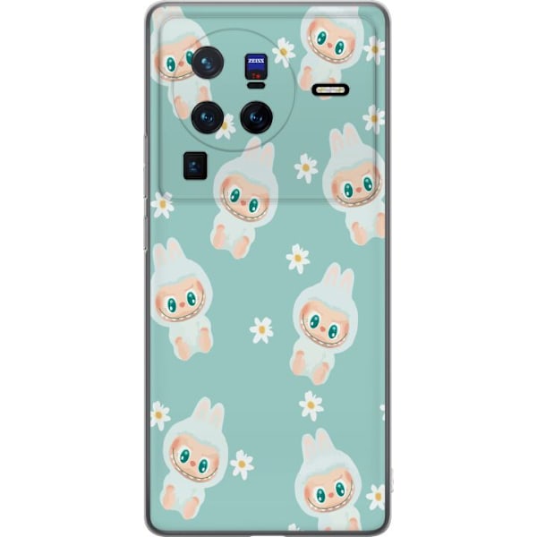 vivo X80 Pro Läpinäkyvä kuori Labubu Candy Vibes