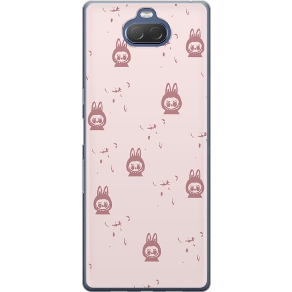 Sony Xperia 10 Plus Läpinäkyvä kuori Labubu Neon Pop - Neon