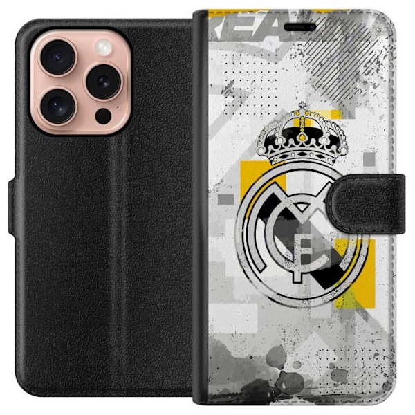 Apple iPhone 16 Pro Lommeboketui Real Madrid