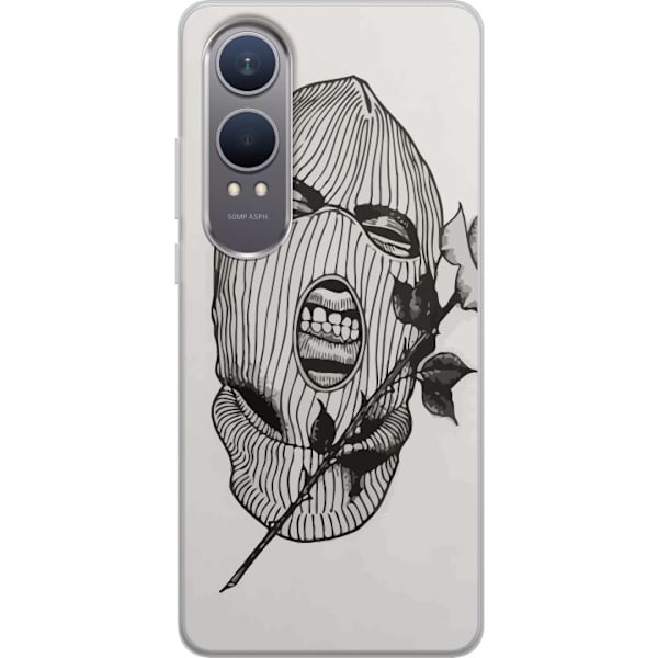OnePlus Nord CE4 Lite Läpinäkyvä kuori Hiihtomaski Ros Katutyö Muotoilu Graafinen Kuvio Jännitys Kaupunkityyli Katutaidetta Naamiaiset Symboli