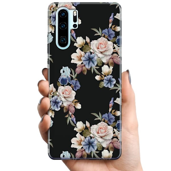 Huawei P30 Pro TPU Mobilskal Blommor