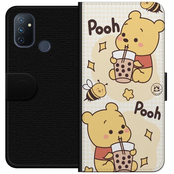 OnePlus Nord N100 Plånboksfodral Nalle Pooh Style – klassiskt björnmotiv i ny tolkning