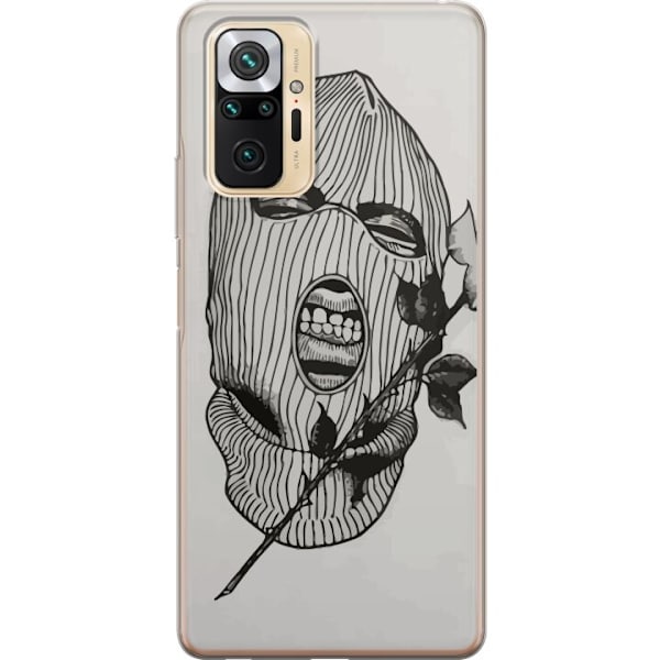 Xiaomi Redmi Note 10 Pro Genomskinligt Skal Ski Mask Ros Streetwear Design Grafiskt Motiv Spänning Urban Stil Street Art Maskerad Symbol