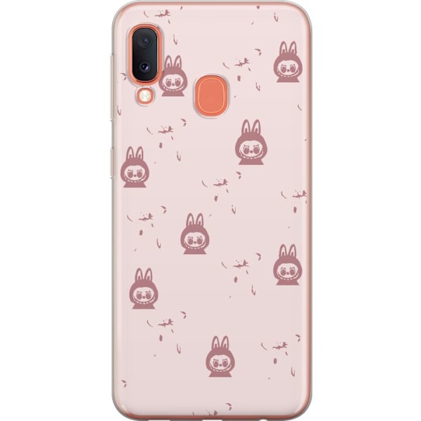 Samsung Galaxy A20e Läpinäkyvä kuori Labubu Neon Pop - Neon
