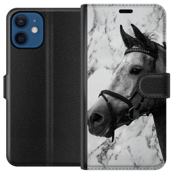 Kompatibelt Plånboksfodral till Apple iPhone 12 mini Häst
