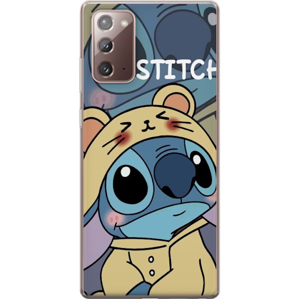 Samsung Galaxy Note20 Genomskinligt Skal Stitch