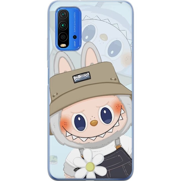 Xiaomi Redmi 9T Gjennomsiktig deksel Labubu med hatt - Pop Mar