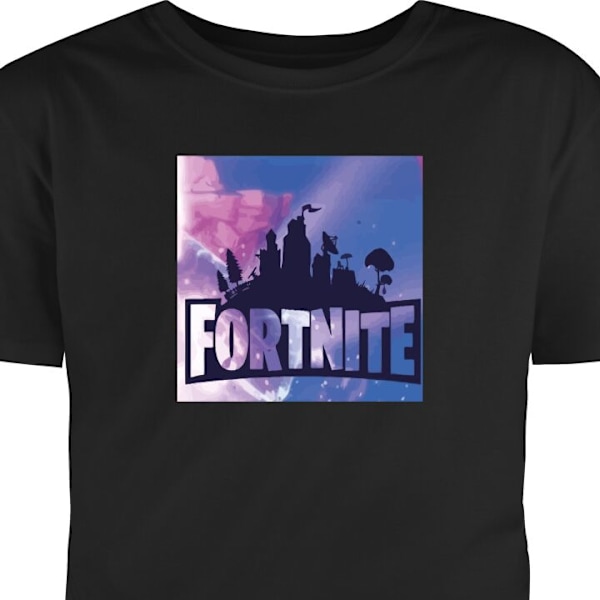 T-shirt til Voksen | Klassisk Voksen T-shirt Fortnite sort L