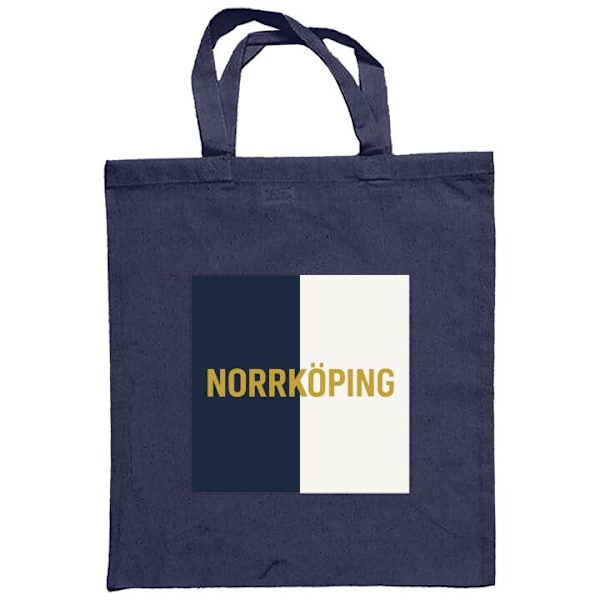 Mulepose | Holdbar Indkøbstaske i Stof Norrköping – fodbold Marineblå one size