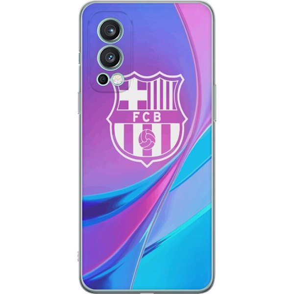 OnePlus Nord 2 5G Genomskinligt Skal FC Barcelona