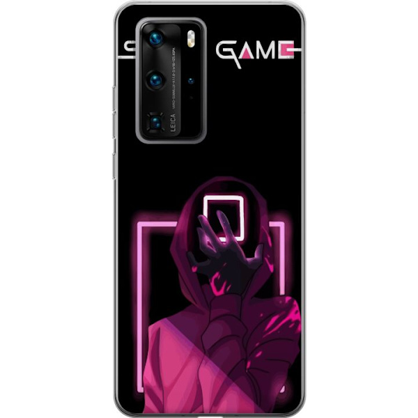 Huawei P40 Pro Gennemsigtig cover Squid Game Tema Populær Serie Motiv Grafisk Ikonisk Design Asiatisk Popkultur Spænding Drama