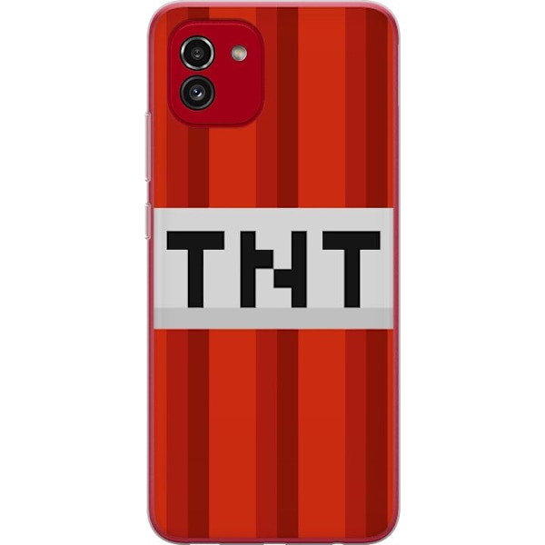 Samsung Galaxy A03 Läpinäkyvä kuori Minecraft TNT