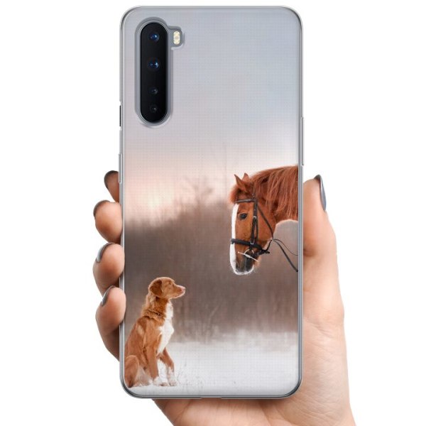 OnePlus Nord TPU Mobilcover Hest & Hund
