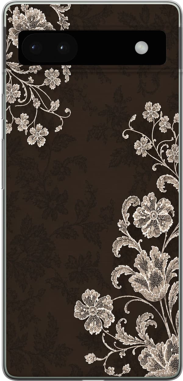 Kompatibel Mobilcover til Google Pixel 6a Brune blondeblomster brun