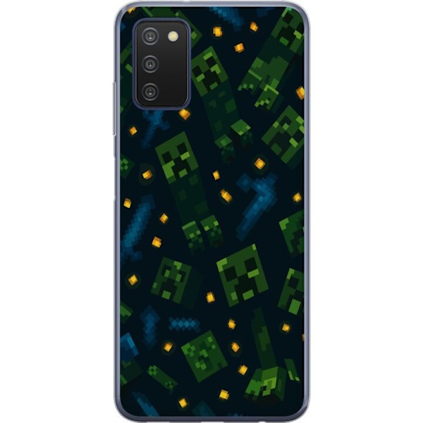 Samsung Galaxy A03s Läpinäkyvä kuori Minecraft Dungeons Mob