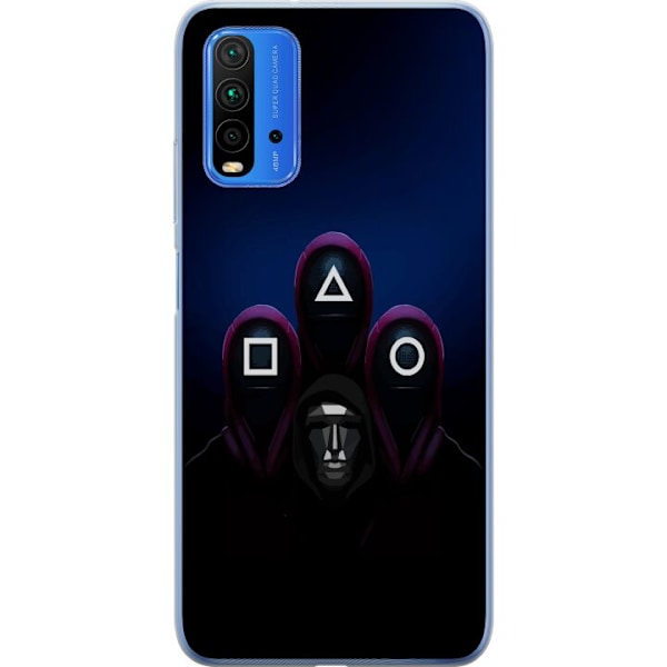 Xiaomi Redmi Note 9 4G Gennemsigtig cover Squid Game 2 - Huvud