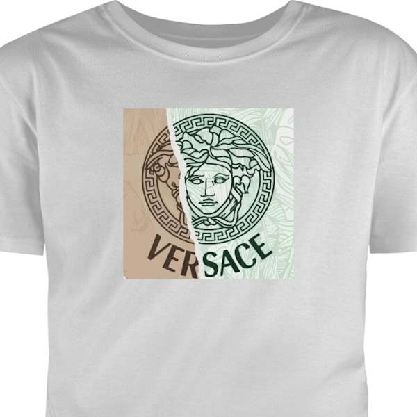 Barn-T-shirt | Bekväm T-shirt för Barn Versace grå 3-4 År