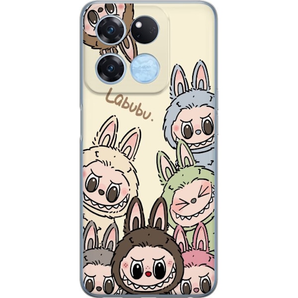 OnePlus Ace Racing Läpinäkyvä kuori Labubu Pastel Collectio