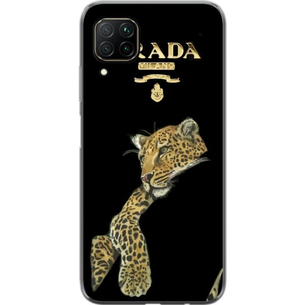 Huawei P40 lite Läpinäkyvä kuori Prada Leopard