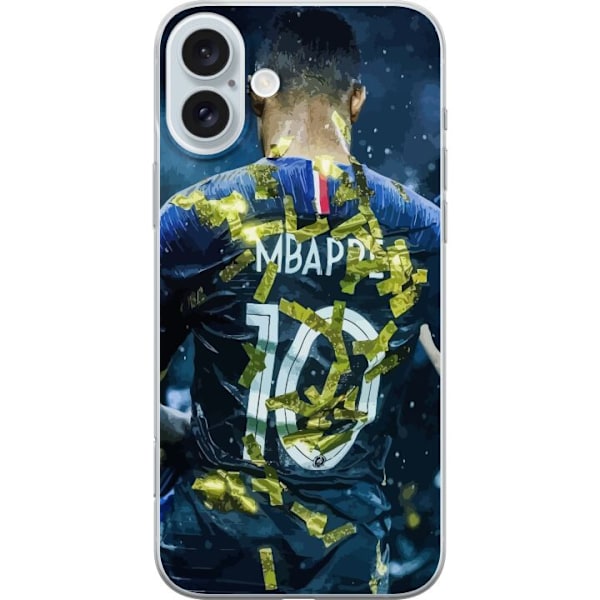 Apple iPhone 16 Plus Gjennomsiktig deksel Kylian Mbappé