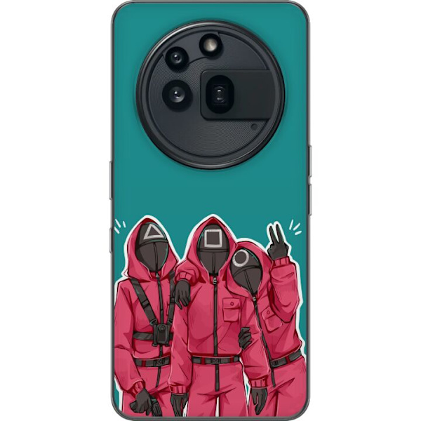 Nothing Phone (3a) Pro Läpinäkyvä kuori Squid Game Hahmot Graafinen Suunnittelu Sarjakuvasarjan Hahmot Suosittu TV-Teema Aasialainen Tyyli Jännitt