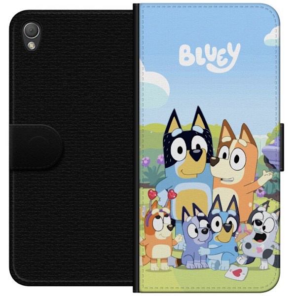 Sony Xperia Z3 Plånboksfodral Bluey mobilskal med hela familjen i färgglad design