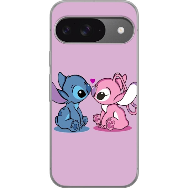 Google Pixel 9 Pro Gennemsigtig cover Lilo og Stitch