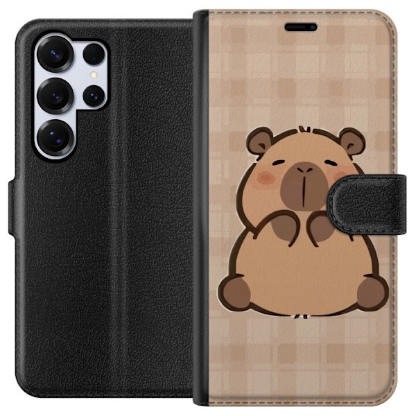 Samsung Galaxy S25 Ultra Plånboksfodral Mobilskal kawaii capybara flera figurer japansk stil