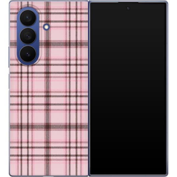 Kompatibelt Mobildeksel til Samsung Galaxy Z Fold7 Rosa tartan rosa