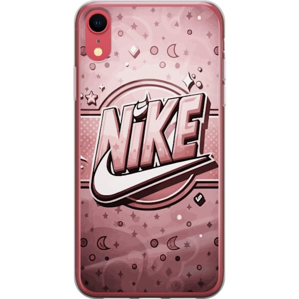 Apple iPhone XR Genomskinligt Skal Nike Rosa