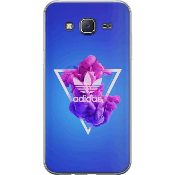 Samsung Galaxy J5 Genomskinligt Skal Adidas-inspirerad blå de