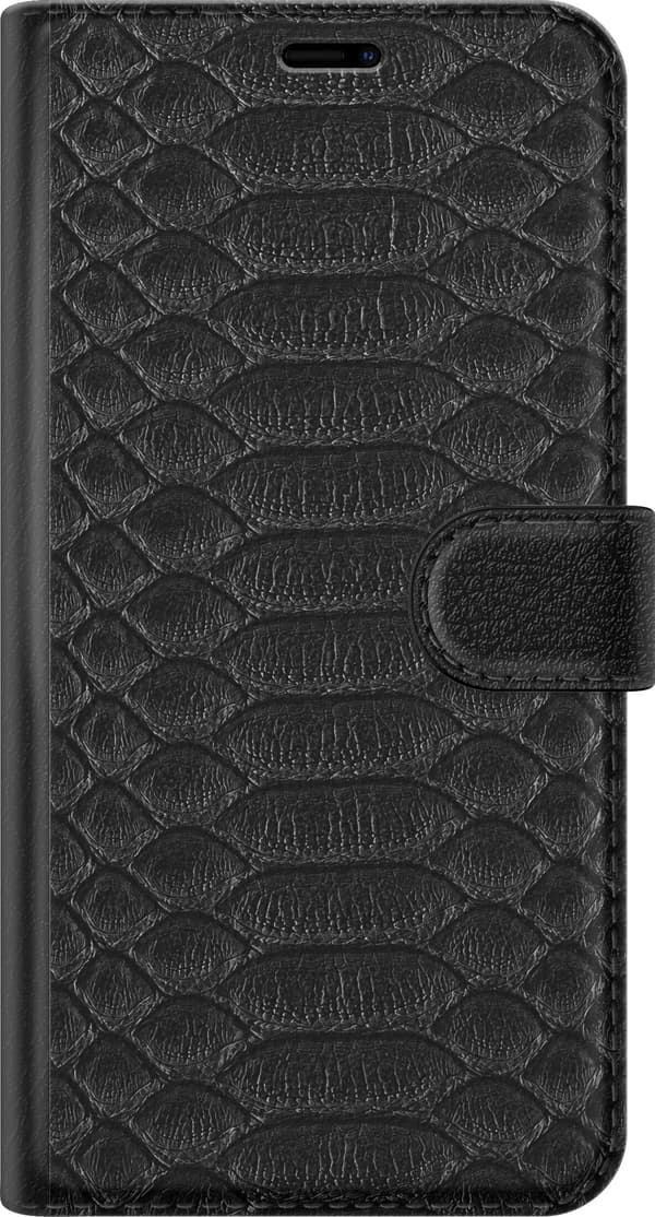 Kompatibel Tegnebogsetui til Samsung Galaxy A41 Sorte krybdyrskæl sort