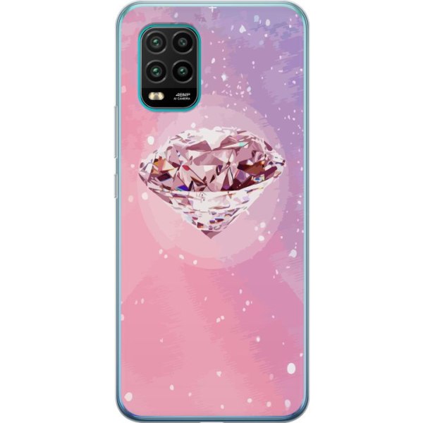 Xiaomi Mi 10 Lite 5G Gennemsigtig cover Glitter Diamant
