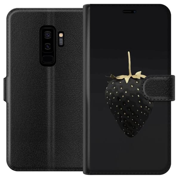 Kompatibel Tegnebogsetui til Samsung Galaxy S9+ Luksus Jordbær