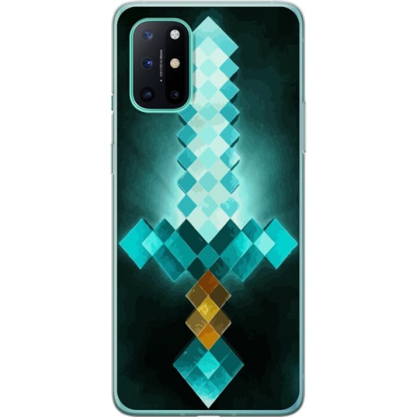 OnePlus 8T Gennemsigtig cover Minecraft sværd