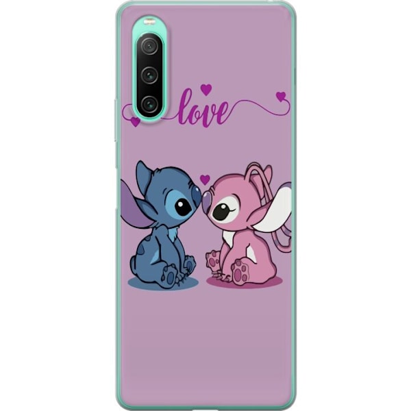 Sony Xperia 10 IV Läpinäkyvä kuori Lilo & Stitch – Angel Edition