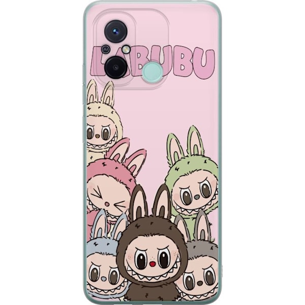 Xiaomi Redmi 12C Läpinäkyvä kuori Labubu Classics