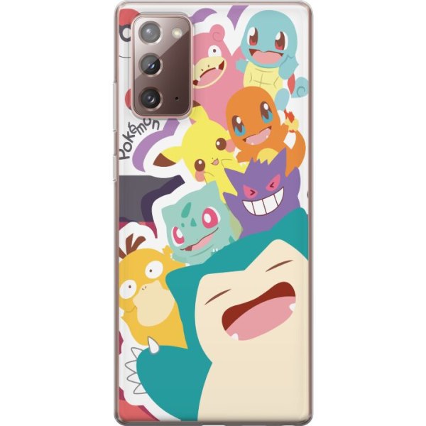 Samsung Galaxy Note20 Gennemsigtig cover Pokemon