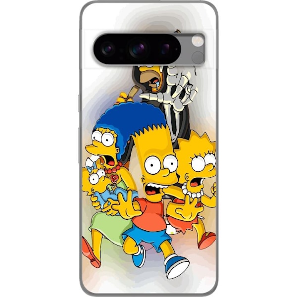 Google Pixel 8 Pro Genomskinligt Skal The Simpsons