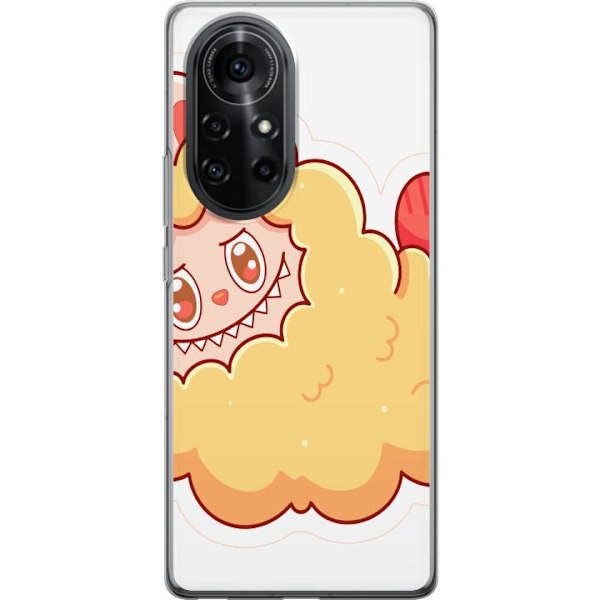 Huawei nova 8 Pro Genomskinligt Skal Labubu Tvättbjörn Pop Mart Figur Samlarobjekt Söt Design Populärt Motiv Art Toy Kreativ Figurserie