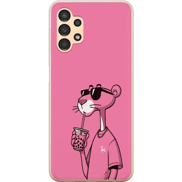 Samsung Galaxy A13 Genomskinligt Skal Pink Panter Drink