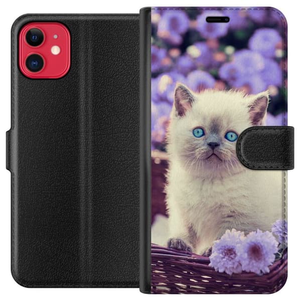 Yhteensopiva Lompakkokotelo Apple iPhone 11 Kissa