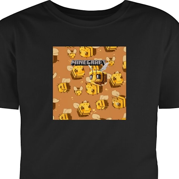 Lasten T-paita | Mukava T-paita Lapsille Minecraft Bi musta 5-6 Vuotta