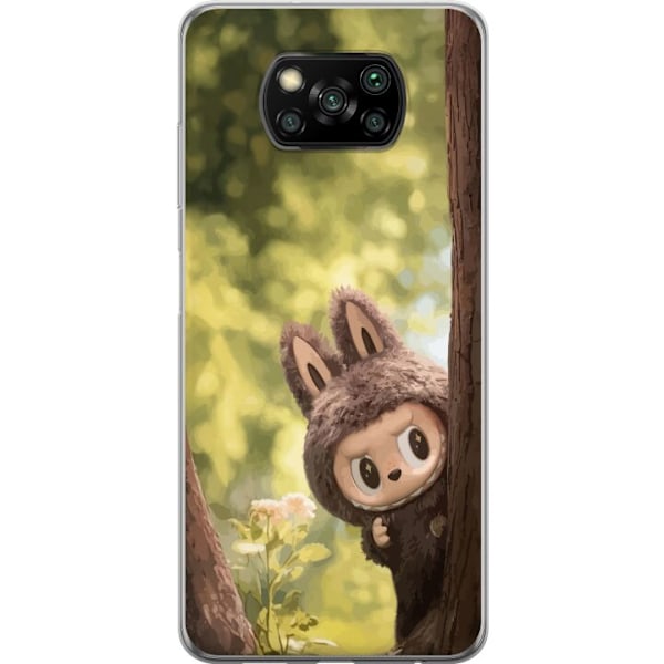 Xiaomi Poco X3 NFC Genomskinligt Skal Labubu Graffiti Vibes – Gatukonst i monsterform