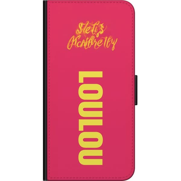 Kompatibelt Plånboksfodral till Samsung Galaxy Note 4 LOL LOL text rosa