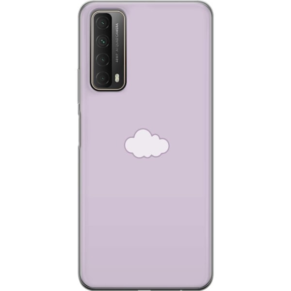 Huawei P smart 2021 Läpinäkyvä kuori Lila Pilvi - minimalistinen pilvi lila taustalla