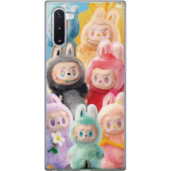 Samsung Galaxy Note10 Genomskinligt Skal Labubu Sketch Style – Handritat monster i tusch