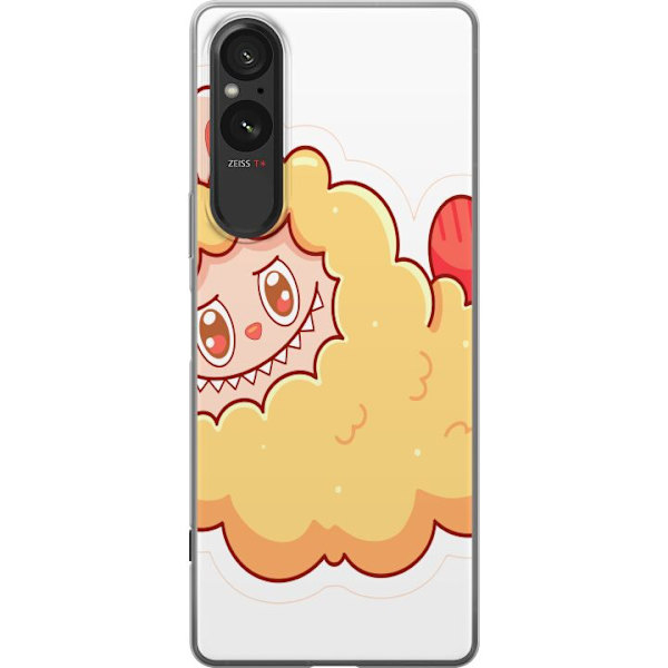 Sony Xperia 10 VI Läpinäkyvä kuori Labubu Pesukarhu Pop Mart Hahmo Keräilyesine Söpö Suunnittelu Suosittu Teema Taideteos Leikkisarja