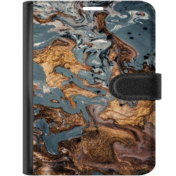 Kompatibelt Plånboksfodral till Apple iPhone Duo Grå marmormix grå